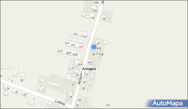 Annapol, Jarocińska, 43, mapa Annapol