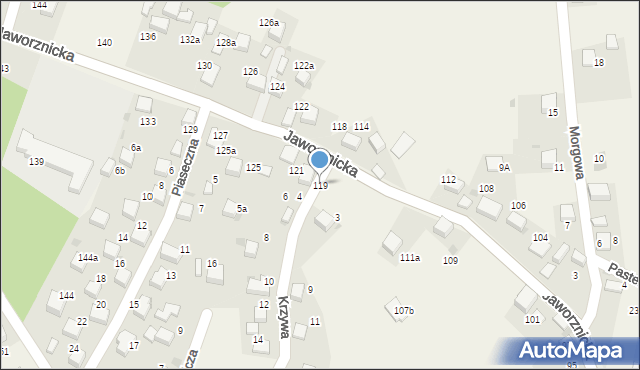 Balin, Jaworznicka, 119, mapa Balin