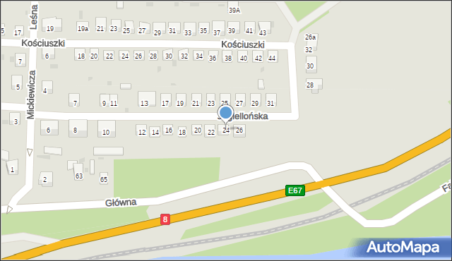 Bardo, Jagiellońska, 24, mapa Bardo