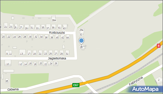 Bardo, Jagiellońska, 28, mapa Bardo