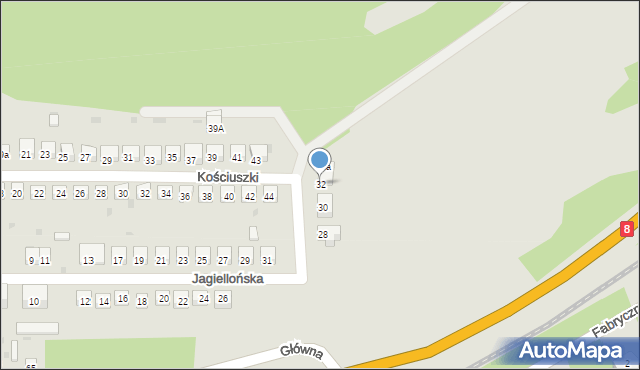 Bardo, Jagiellońska, 32, mapa Bardo