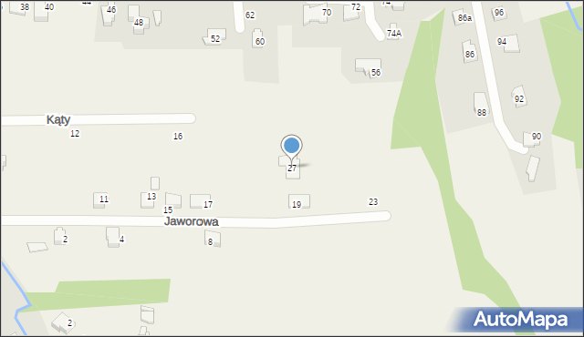 Bestwina, Jaworowa, 27, mapa Bestwina