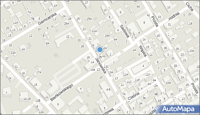 Biała Podlaska, Janowska, 15, mapa Białej Podlaskiej