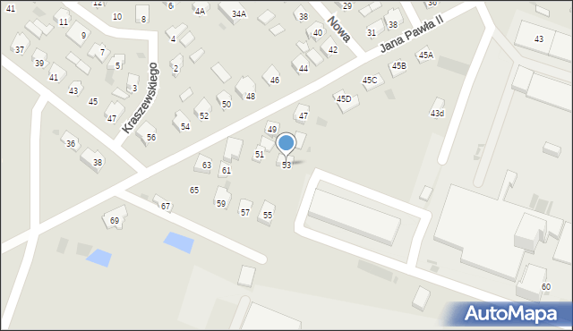 Bielsk Podlaski, Jana Pawła II, 53, mapa Bielsk Podlaski