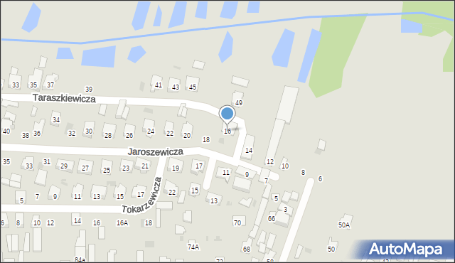 Bielsk Podlaski, Jaroszewicza Józefa, 16, mapa Bielsk Podlaski