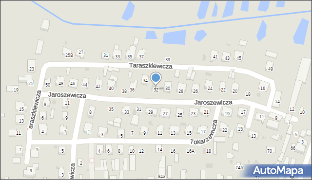 Bielsk Podlaski, Jaroszewicza Józefa, 32, mapa Bielsk Podlaski