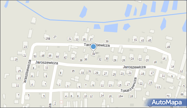 Bielsk Podlaski, Jaroszewicza Józefa, 34, mapa Bielsk Podlaski