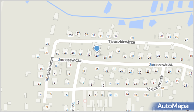 Bielsk Podlaski, Jaroszewicza Józefa, 40, mapa Bielsk Podlaski