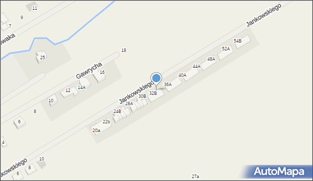 Biernatki, Jankowskiego Stanisława, 34A, mapa Biernatki