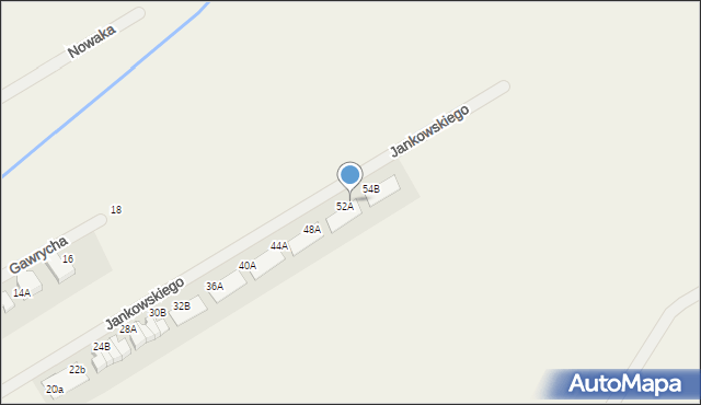 Biernatki, Jankowskiego Stanisława, 52B, mapa Biernatki