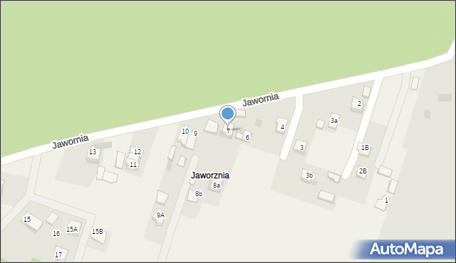 Bilcza, Jawornia, 7, mapa Bilcza