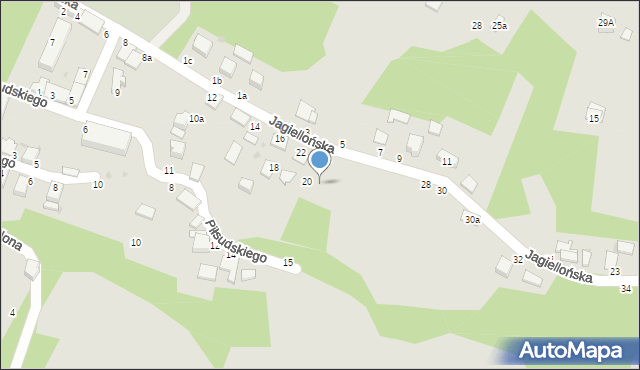 Błażowa, Jagiellońska, 26, mapa Błażowa