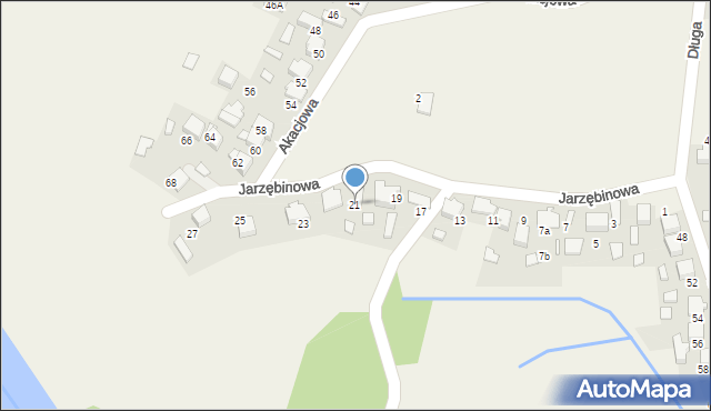 Bobrek, Jarzębinowa, 21, mapa Bobrek