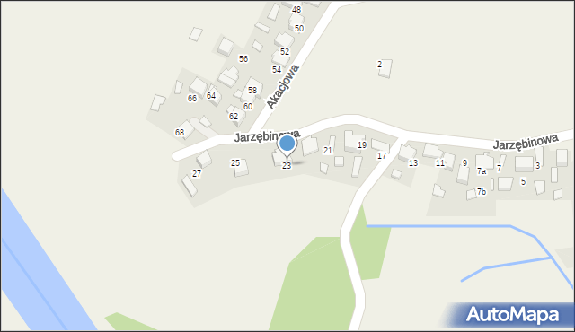 Bobrek, Jarzębinowa, 23, mapa Bobrek