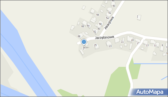 Bobrek, Jarzębinowa, 27, mapa Bobrek