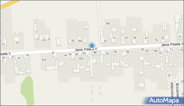 Boguchwałowice, Jana Pawła II, 52a, mapa Boguchwałowice