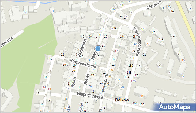 Bolków, Jaworska, 5, mapa Bolków