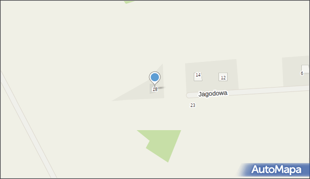 Borek, Jagodowa, 18, mapa Borek