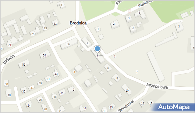 Brodnica, Jarzębinowa, 4, mapa Brodnica