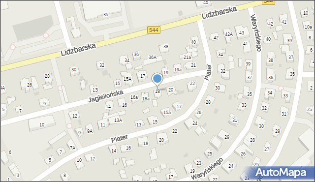 Brodnica, Jagiellońska, 18, mapa Brodnica