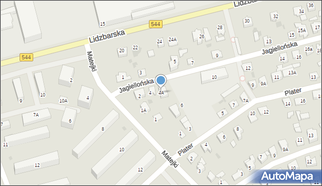 Brodnica, Jagiellońska, 4A, mapa Brodnica