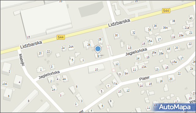 Brodnica, Jagiellońska, 9, mapa Brodnica