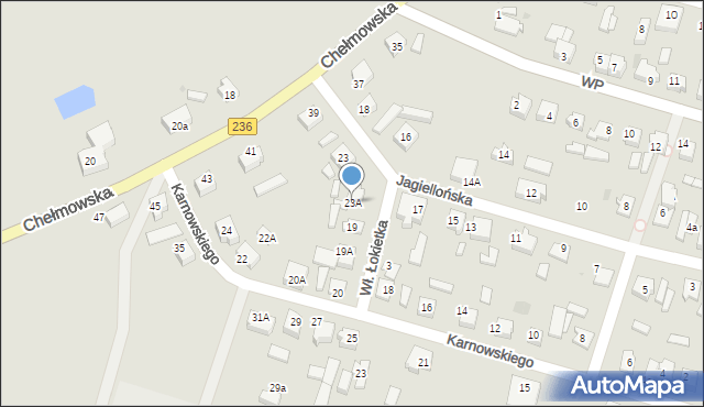 Brusy, Jagiellońska, 23A, mapa Brusy