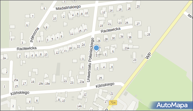 Brzeziny, Jasińskiego Jakuba, 1, mapa Brzeziny