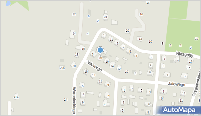 Brzostek, Jałowego Józefa, ks., 18, mapa Brzostek