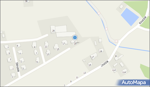 Budziska, Jastrzębia, 19, mapa Budziska