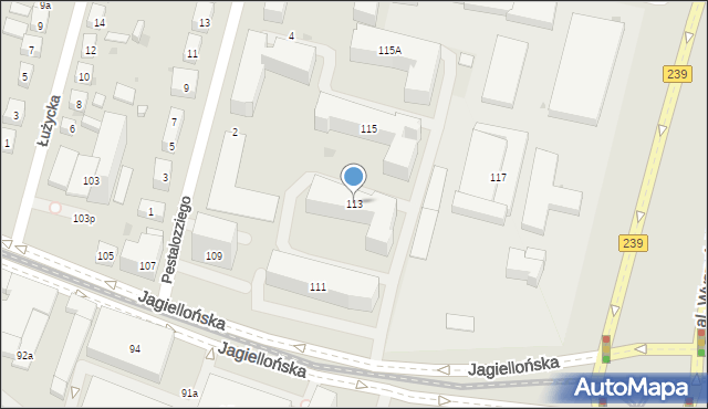 Bydgoszcz, Jagiellońska, 113, mapa Bydgoszczy