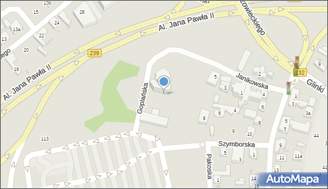 Bydgoszcz, Janikowska, 19, mapa Bydgoszczy