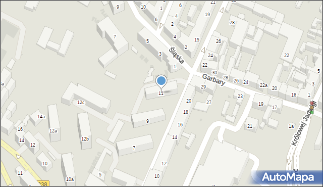 Bydgoszcz, Jackowskiego Maksymiliana, 11, mapa Bydgoszczy