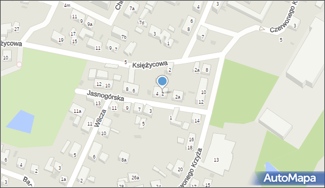 Bydgoszcz, Jasnogórska, 2, mapa Bydgoszczy