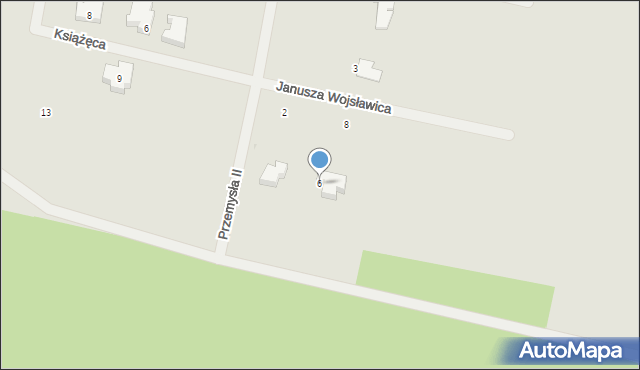 Bydgoszcz, Janusza Wojsławica, 6, mapa Bydgoszczy