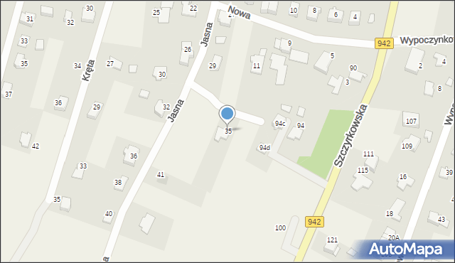 Bystra, Jasna, 35, mapa Bystra