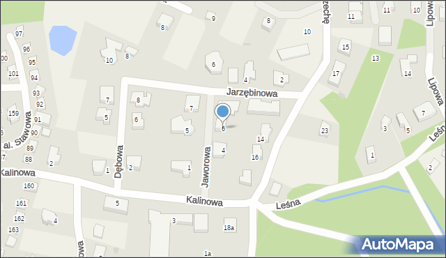 Charzykowy, Jaworowa, 6, mapa Charzykowy