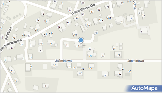 Chłapowo, Jaśminowa, 15, mapa Chłapowo