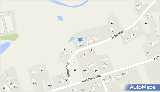 Ćwiklice, Jagodowa, 5a, mapa Ćwiklice