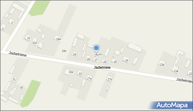 Cygów, Jadwiniew, 27c, mapa Cygów