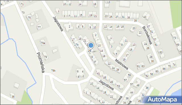 Czapury, Jagodowa, 31, mapa Czapury