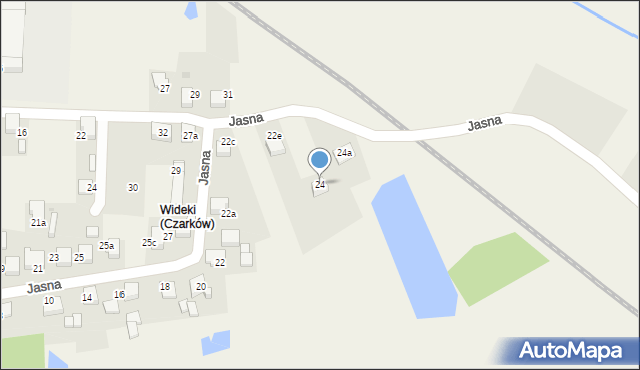 Czarków, Jasna, 24, mapa Czarków