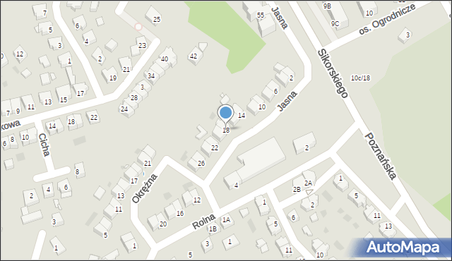 Czarnków, Jasna, 18, mapa Czarnków