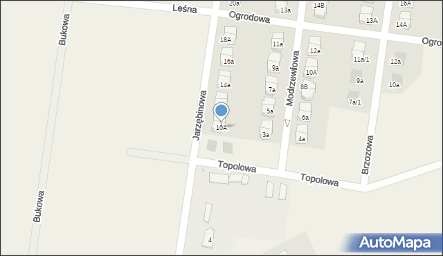 Czarnowo, Jarzębinowa, 10A, mapa Czarnowo