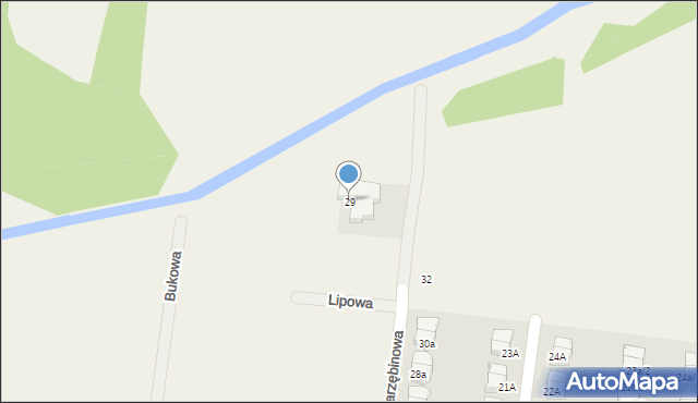 Czarnowo, Jarzębinowa, 29, mapa Czarnowo