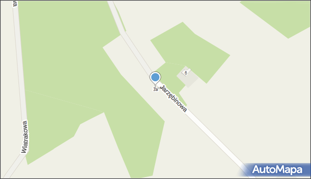 Czarże, Jarzębinowa, 3a, mapa Czarże