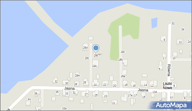 Czechowice-Dziedzice, Jasna, 24c, mapa Czechowic-Dziedzic