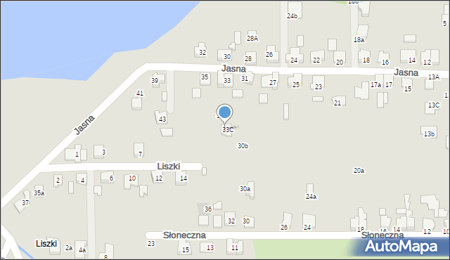 Czechowice-Dziedzice, Jasna, 33C, mapa Czechowic-Dziedzic