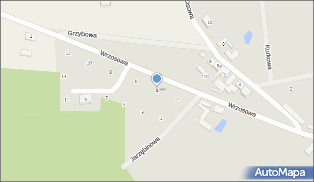 Czersk, Jarzębinowa, 4, mapa Czersk