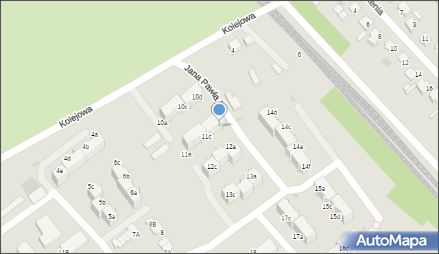 Czerwionka-Leszczyny, Jana Pawła II, 11d, mapa Czerwionka-Leszczyny
